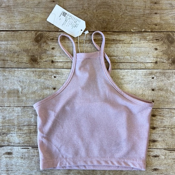 Vogue Sexy Lounge Small Womens Top Light Pink - Picture 6 of 7